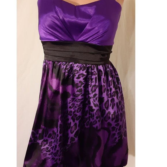 Taboo Sexy Cheetah Print Mini Strapless Dress - Picture 5 of 10